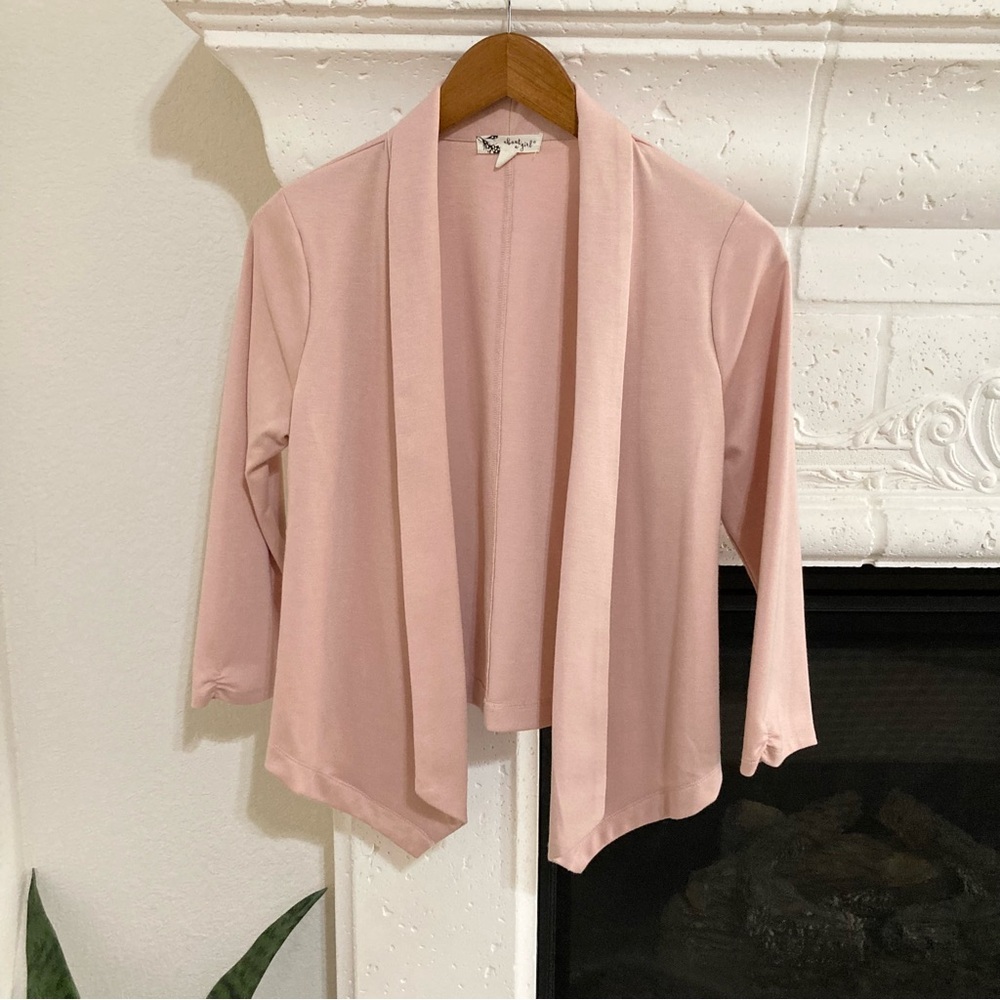 Light Pink Blazer Cardigan Size Small S